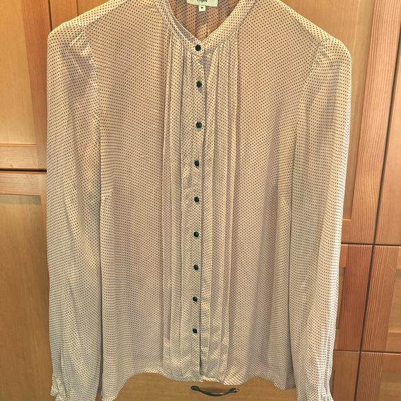 NoaNoa sheer petal pink polka dot blouse - Picture 1 of 4